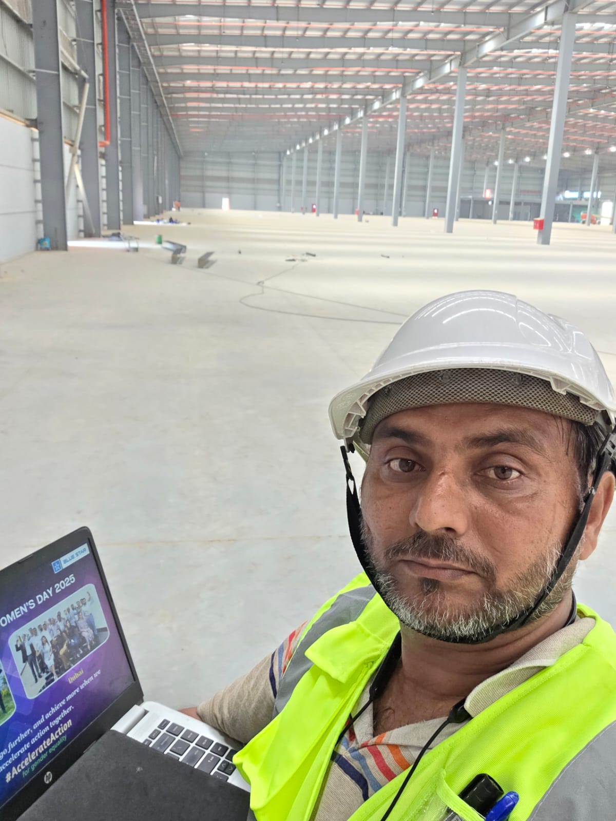 Grasious Engineering founder at construction site