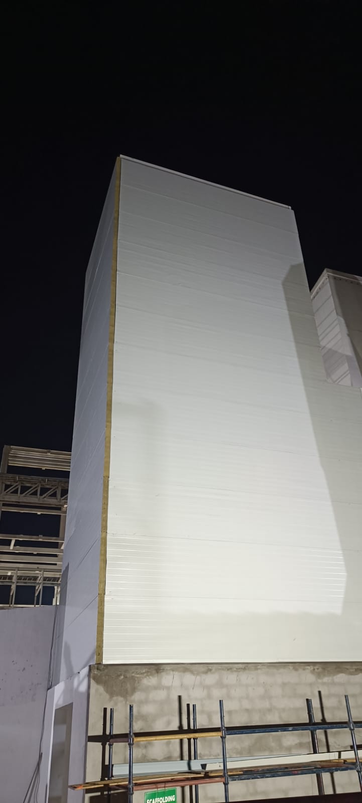 Night shift wall panel installation